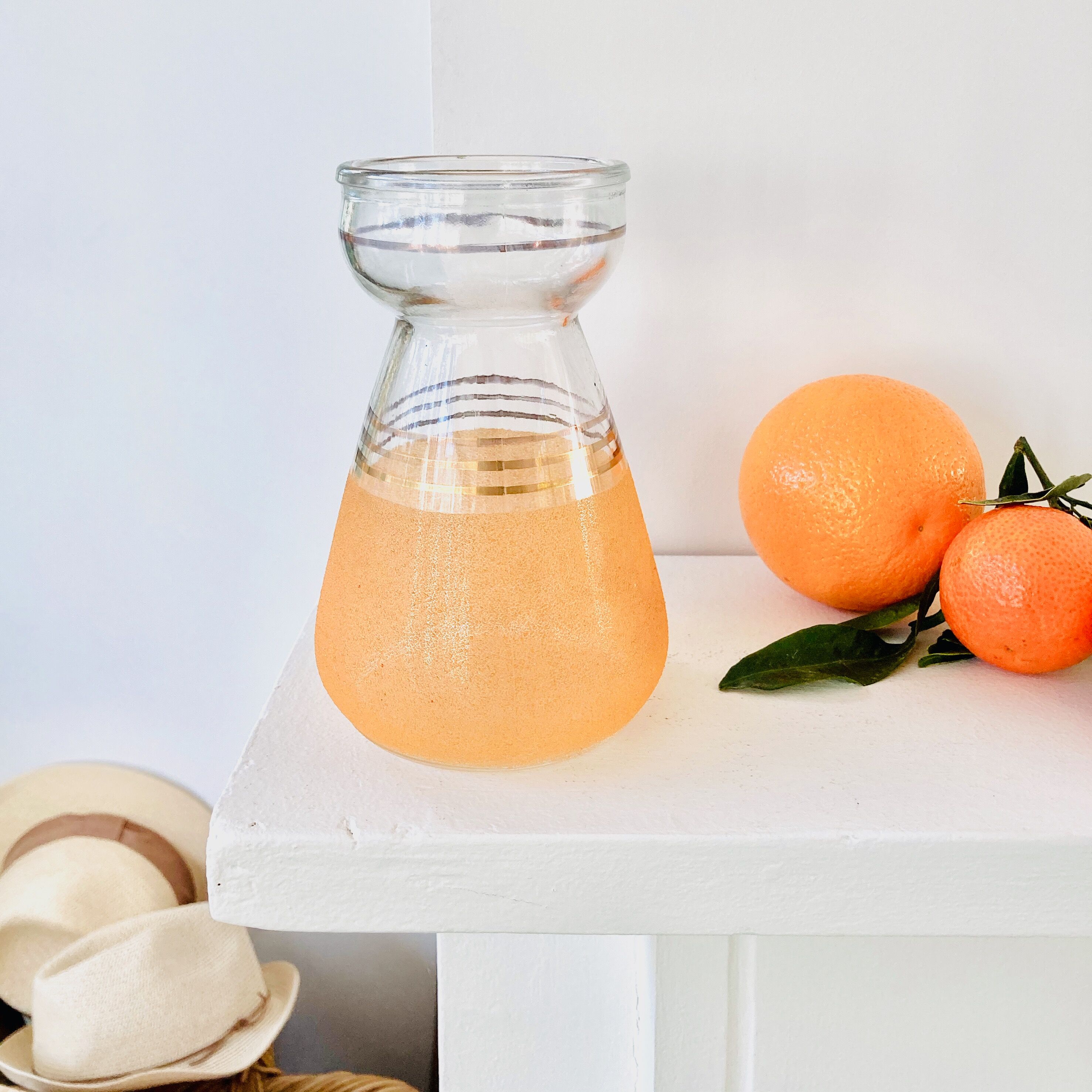 Bulb vase hyacinth granite glass