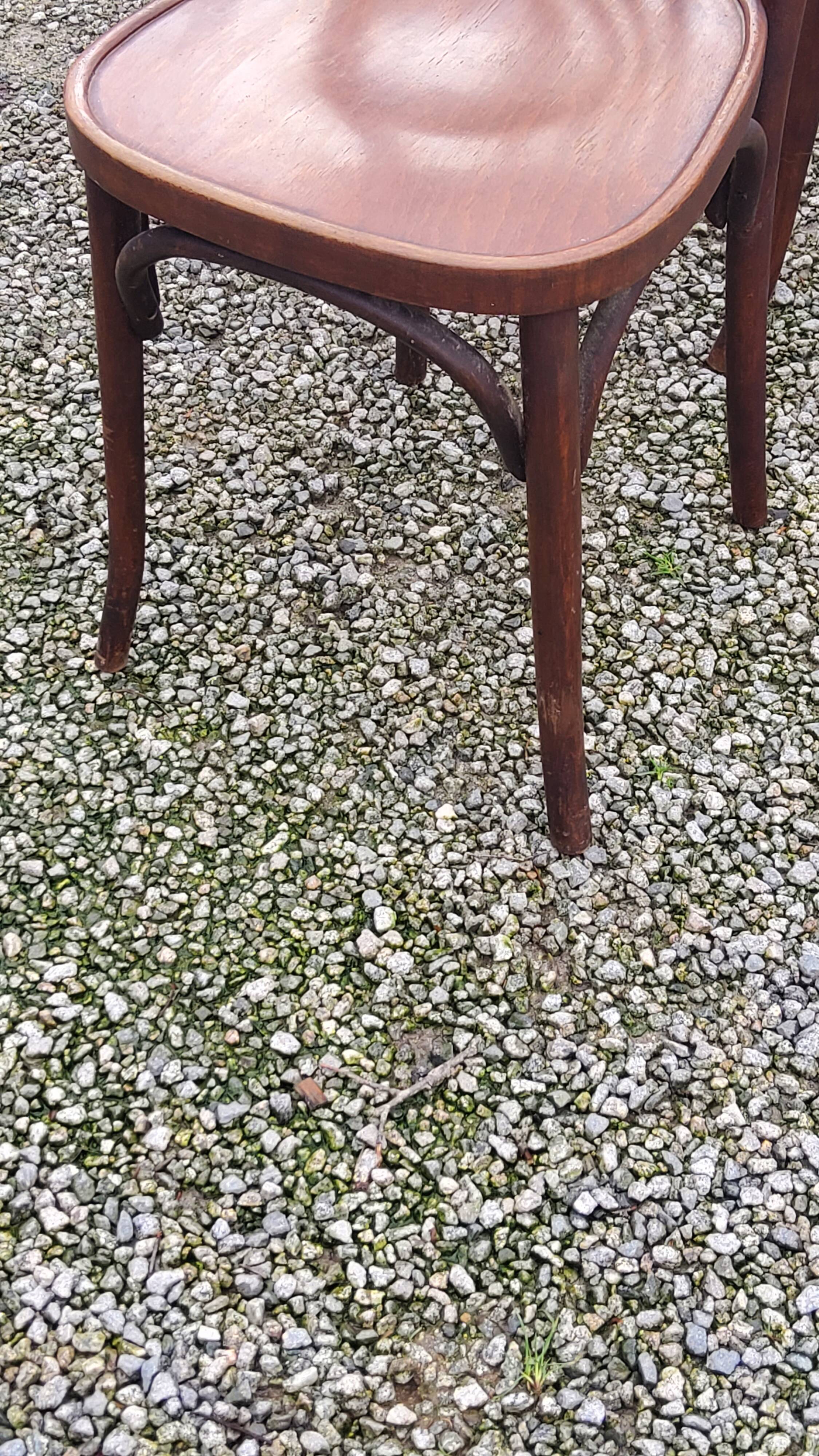 Set of 6 old bistro chairs Baumann and others