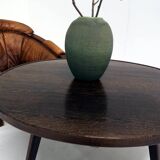 Rural Coffee Table with Contemporary Architecture, Solid Wenge Wood
