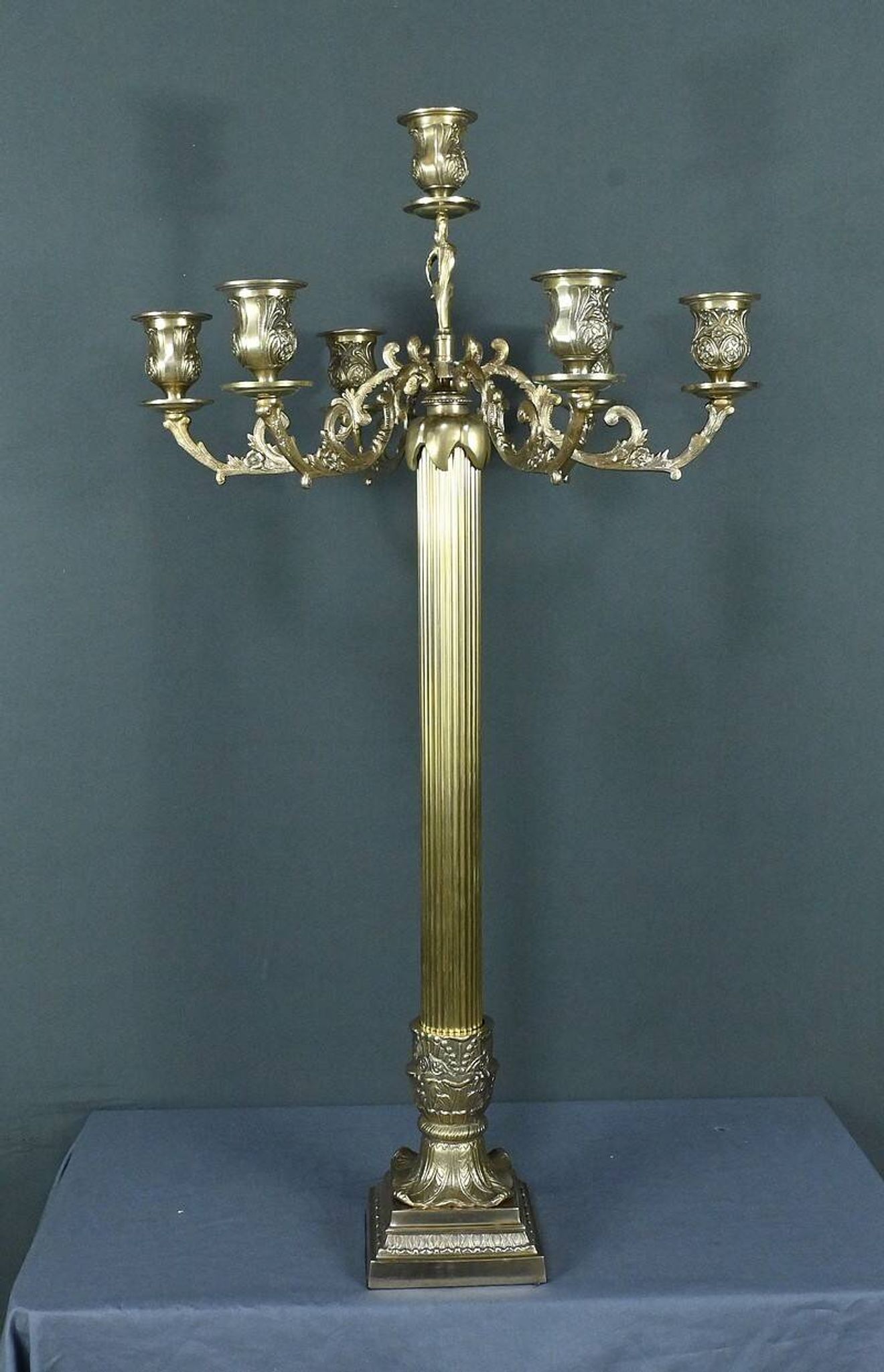 Important Bronze Candelabra, Louis XVI style – Late 19th century