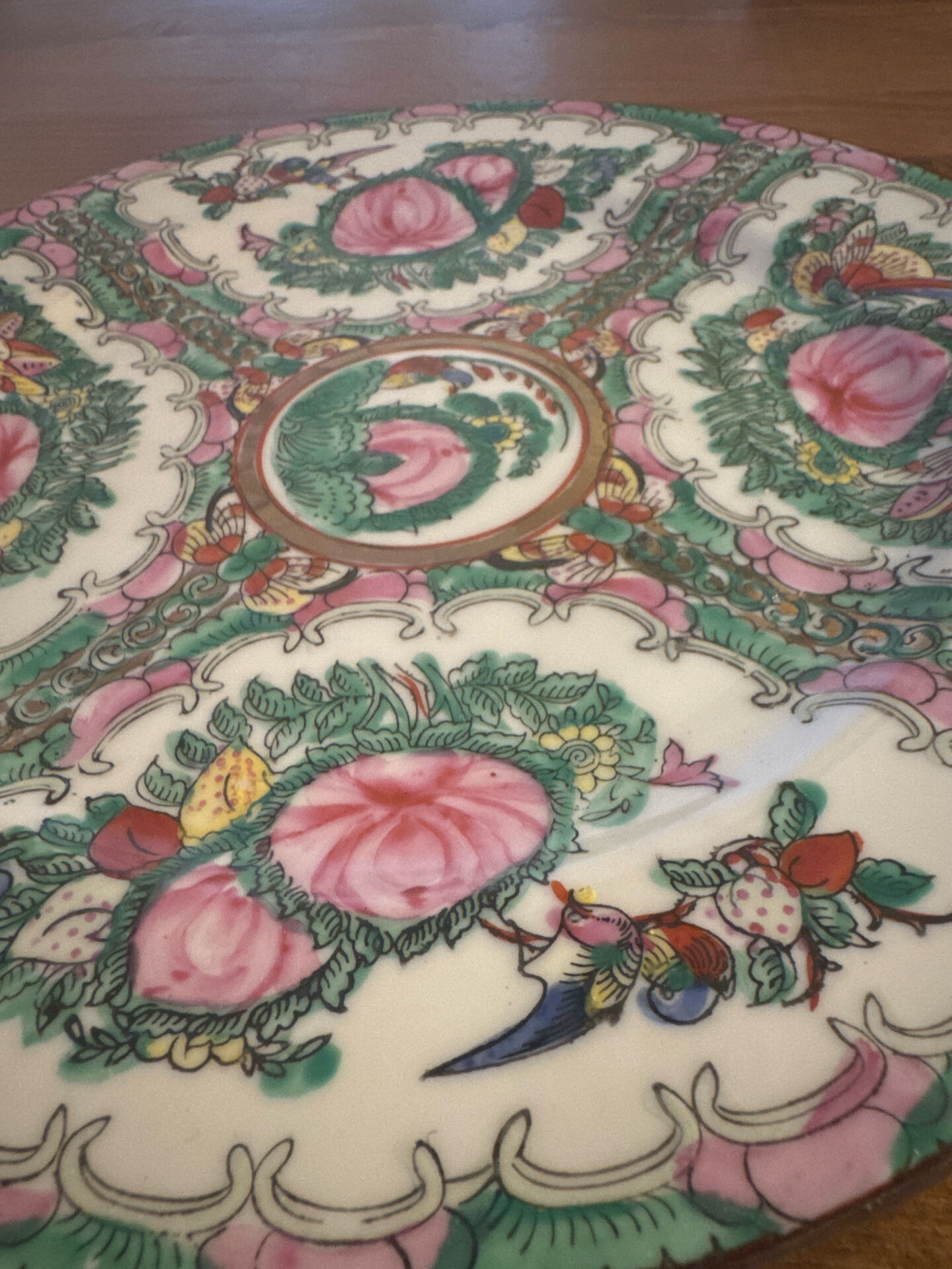 Hand-painted dessert plate