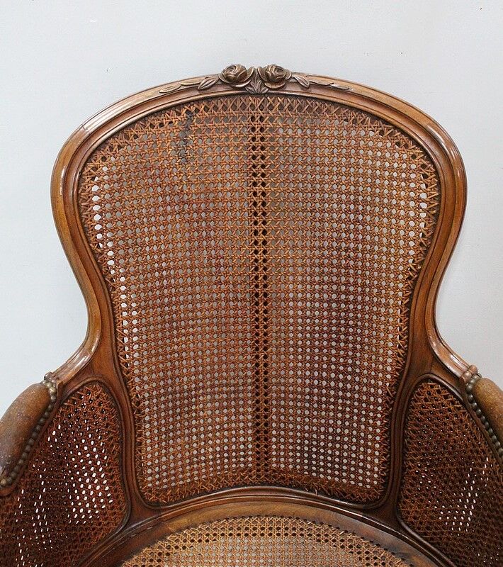 Louis XV style armchair, late 19th century