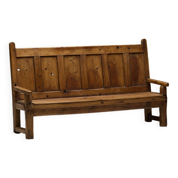 Banc Rustique du Travail Populaire, France, 19ème Siècle