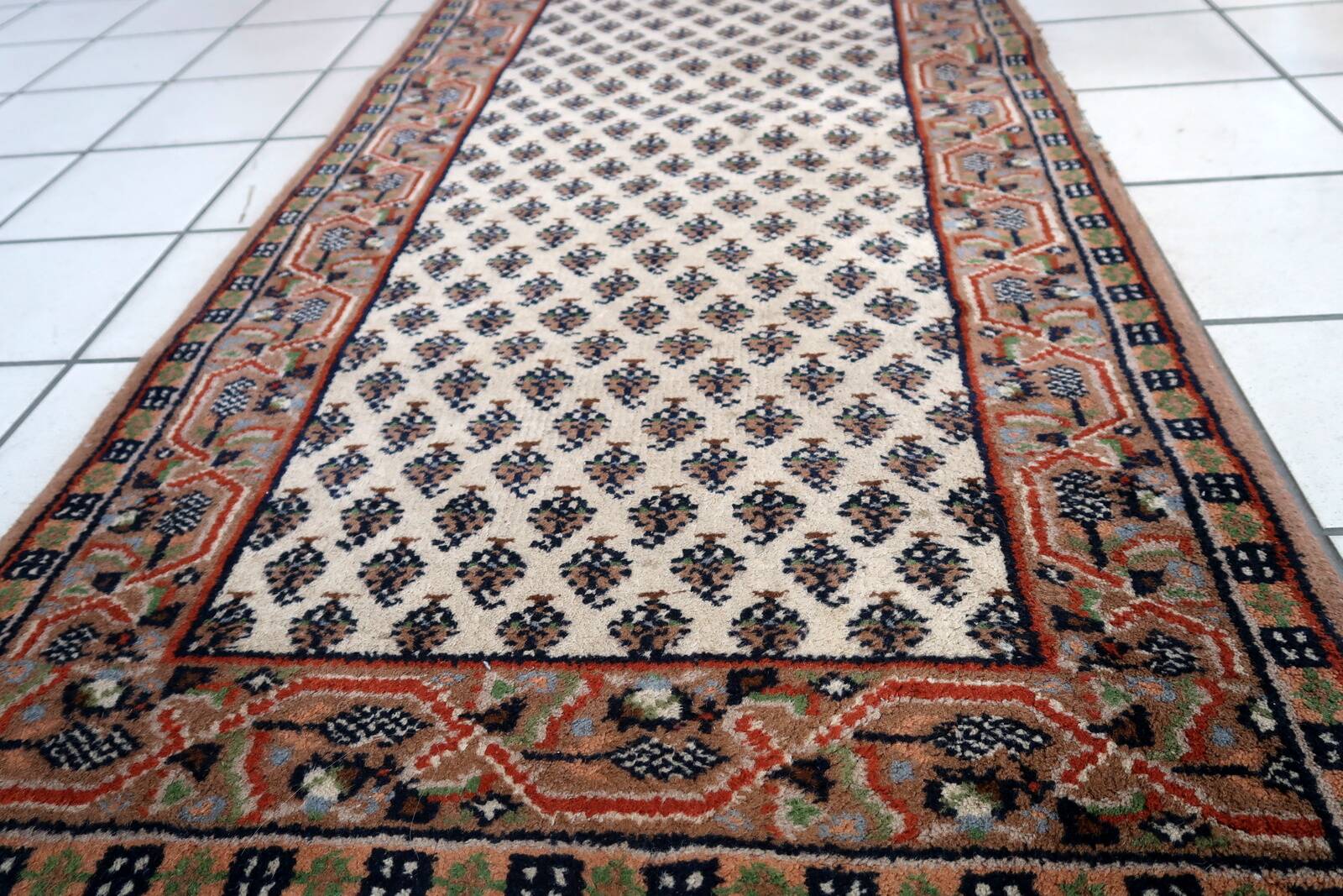 Tapis Seraband Vintage Fait Main en Laine – 72 x 139 cm - 1C944