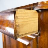 Antique late empire corner cabinet of mahogany and in great vintage condition from the 1840s.