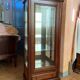 Louis XVI style cherry wood display case