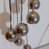 Lampe cascade chromée années 60