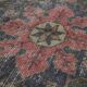 Vintage multicoloured Turkish rug with floral medallion, 125 × 213 cm