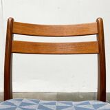 Set of chairs with a minimalist pattern, 1960s