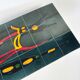 Mid-century coffee table with ceramic top by Adri Belgium.