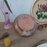 Vase pique flower in sandstone signed Vallauris vintage