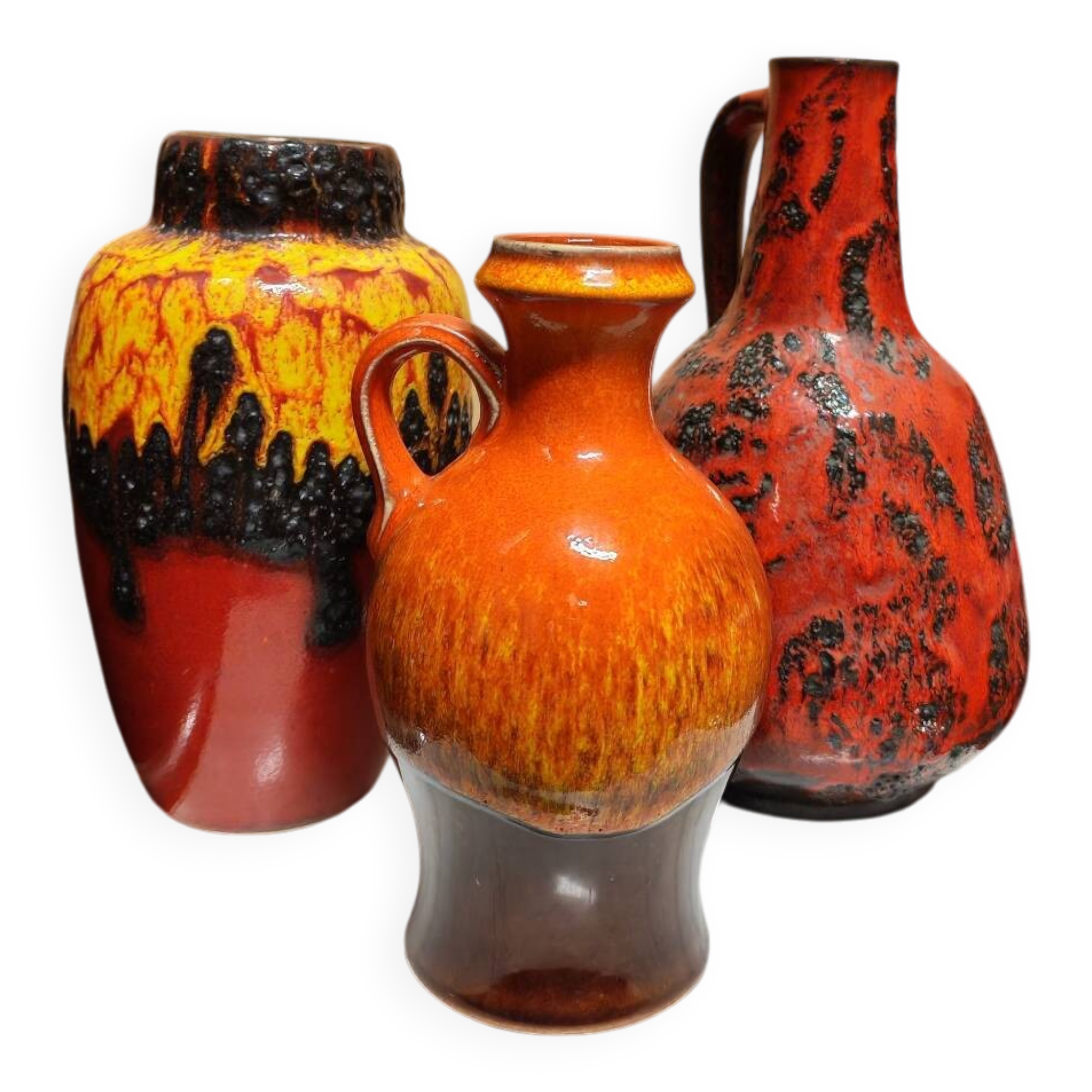 Set of seventies vases