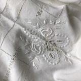 Antique embroidered sheet