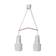 Mid-century German chandelier, 1970's.