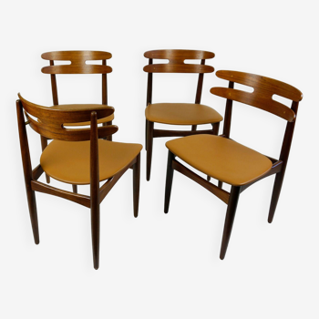 Mod. 178 chaises de salle à manger par Johannes Andersen pour Bramin Danemark