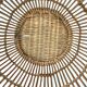 Ancienne corbeille/panière à papier en osier et rotin à 2 anses • Années 50 • Artisanale