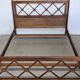Double bed from Atelier Saint-Sabin in solid oak with lattices - 1950s