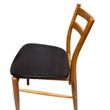 Set of six wooden chairs