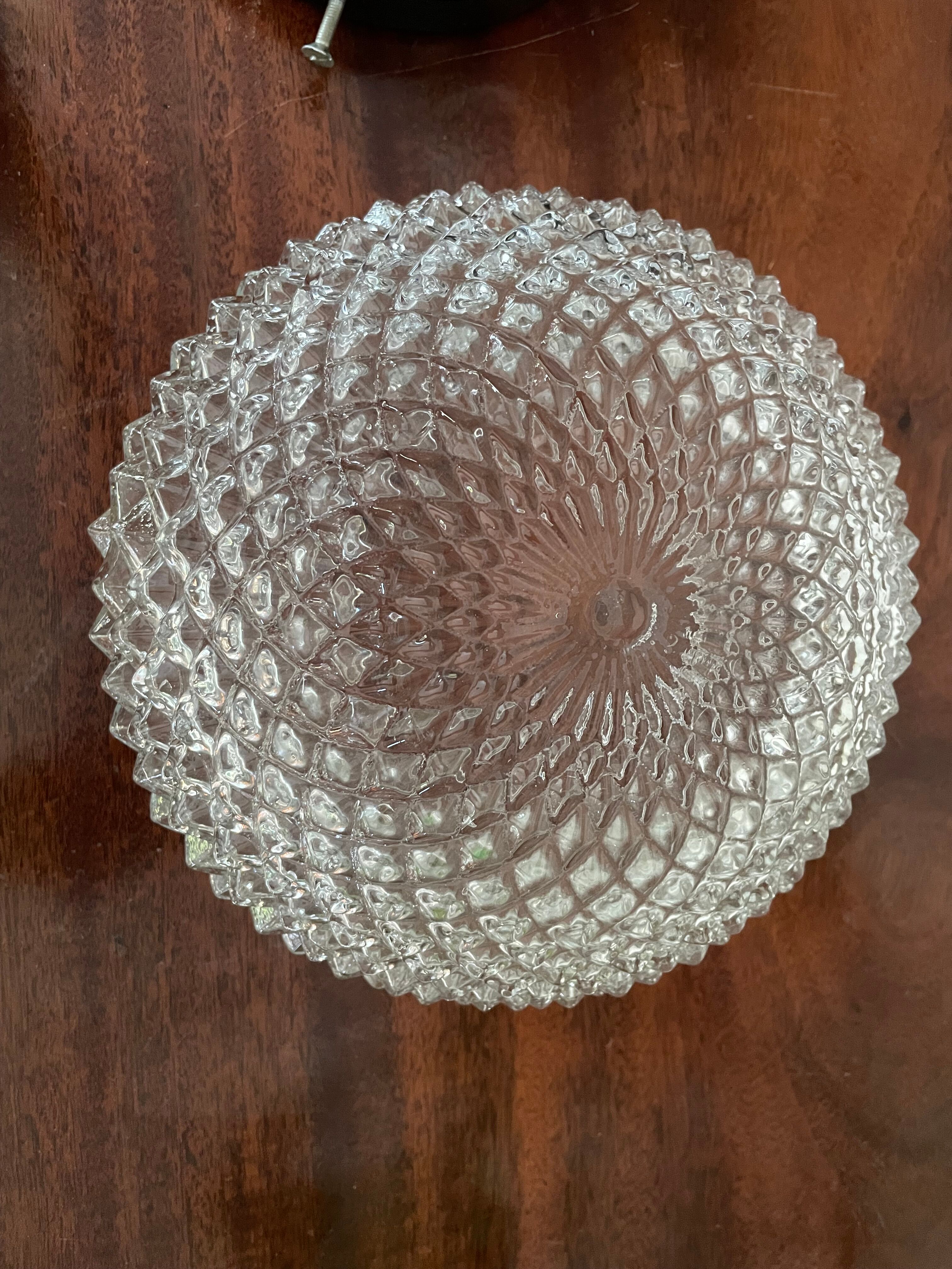 Vintage glass sea urchin ceiling lamp