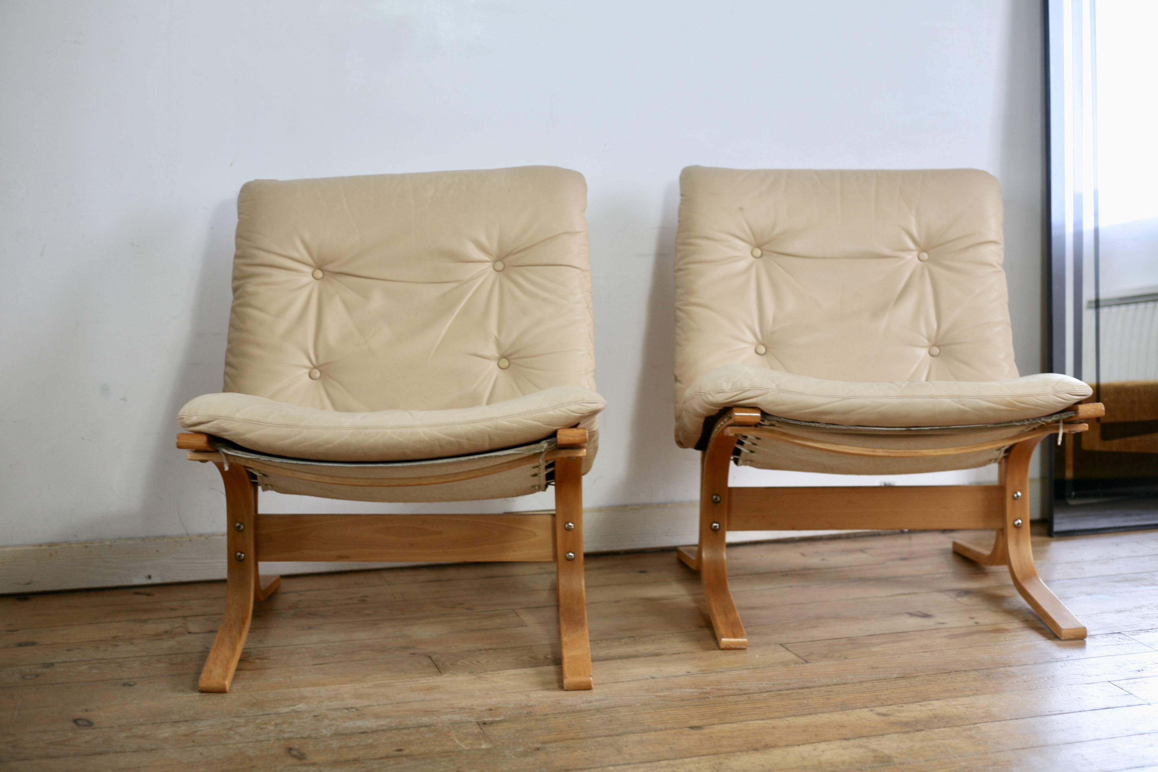 Pair of Siesta armchairs, Ingmar Relling, Westnofa, Norway, 1970s