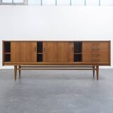 Enfilade en teck restaurée, années 50