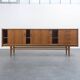 1950s sideboard, teak, sliding doors, restored,