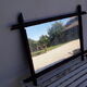 Miroir bois imitation bambou 79 x60 cm