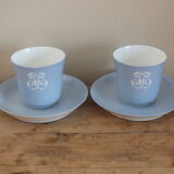 Pair of cups in porcelain de Sèvres XIXth