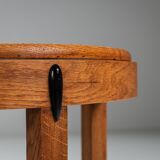 Art Deco Amsterdamse School round sidetable