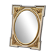 Rectangular mirror in Louis XVI / Neoclassical style – Gold and cream