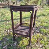 rattan high table
