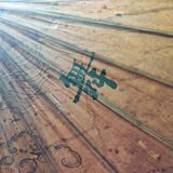 Asian paper and rattan umbrella