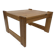 Vintage coffee table pinewood minimalist 1970s