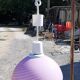 suspension of the 70s Opaline Rose