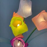 Lampe fleurs 1980