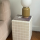 Table d'appoint - beige/blanc