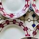 X7 assiettes creuses en faïence Stuart Moulin des loup- retro-cuisine- vintage