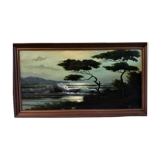 Painting signed Guenet