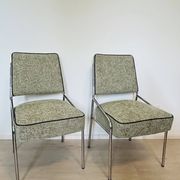 Chromed Bauhaus dining chair from Hungary, 1960s
