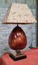 large luxury lamp 1970 ceramic and parchment lampshade 75x40