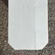 Pair of wooden benches painted white, French artisanal work.