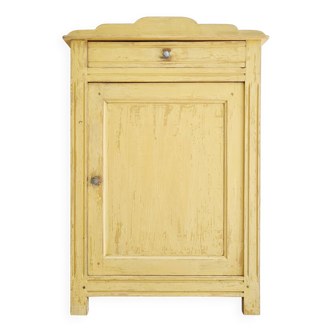 Antique Parisian sideboard in patinated ochre
