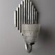 Pair of Ferro Art Iron and Glass Wall Sconces Art Deco Style 1970s