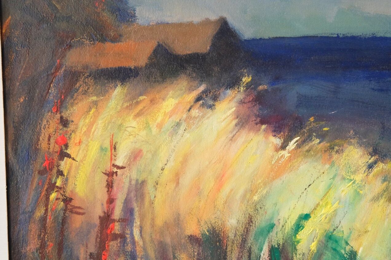 Arne Aspelin, Swedish Modern Painting, 1960s, Oil on Board.