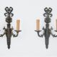Pair of wall lamps, France, around 1890.