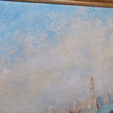 Oil on canvas of Venice, by Ernest Viallate