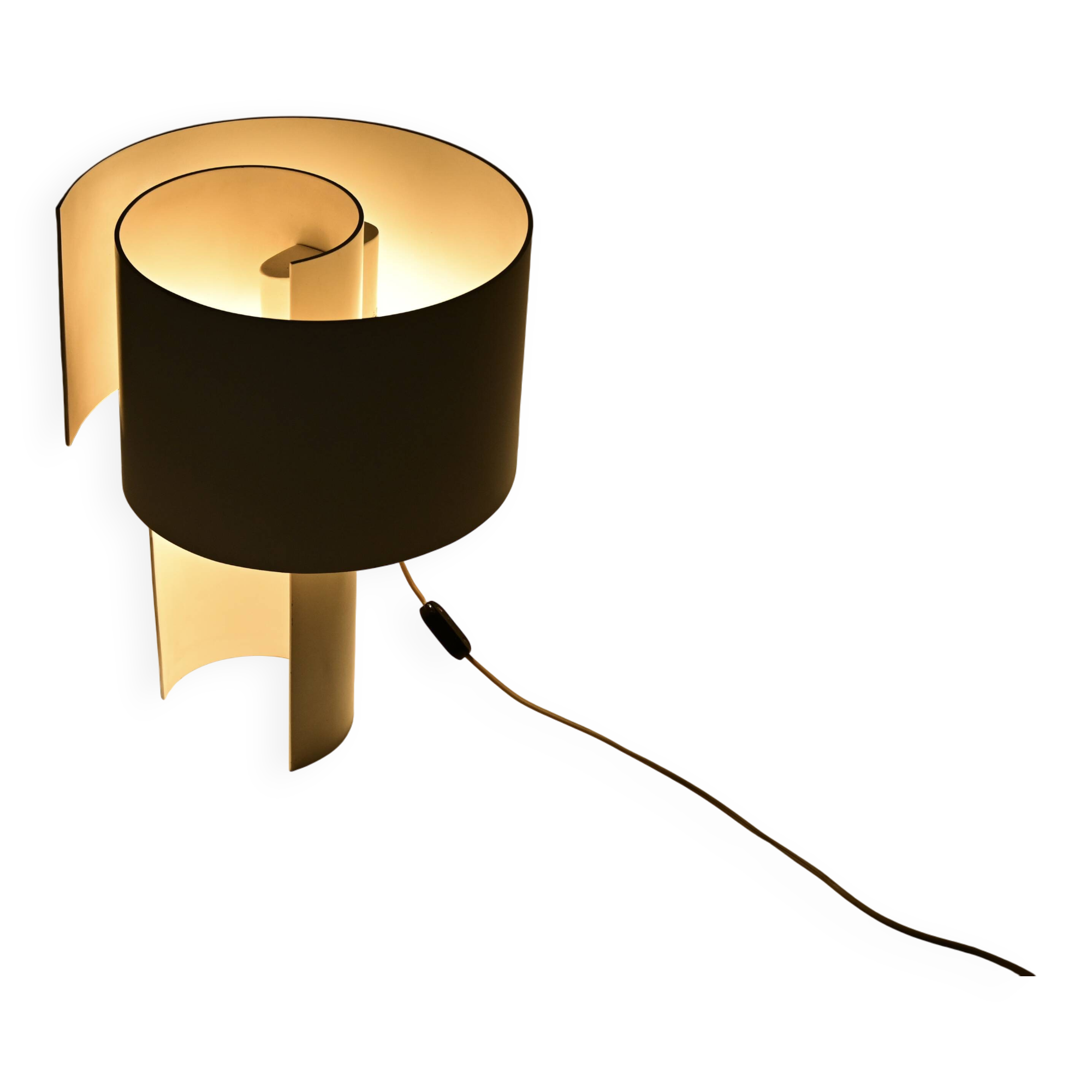 Spiral Lamp by Ingrid Hsalmarson for New Lamp, 1970s