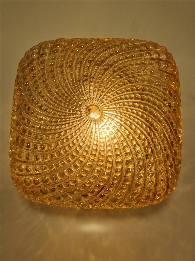 Iridescent glass ceiling light