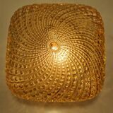 Plafonnier verre irisé