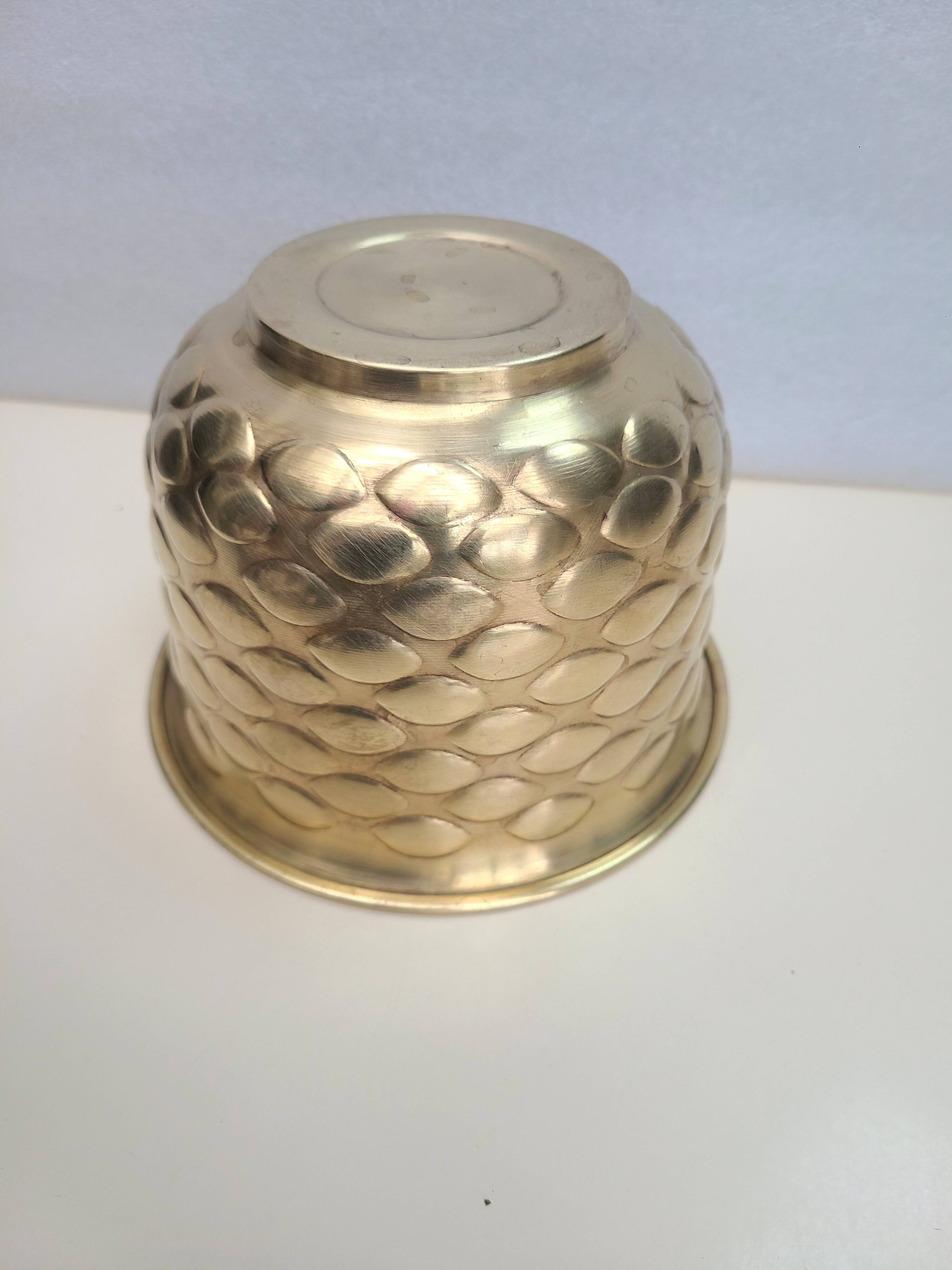 Vintage brass planter